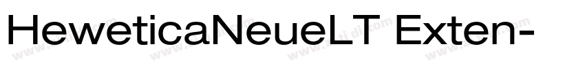 HeweticaNeueLT Exten字体转换
